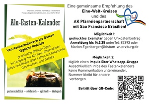 Flyer Alu-Fastenkalender
